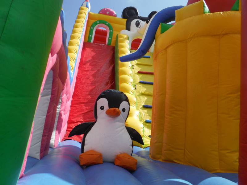 Structure gonflable Double Toboggan Kermesse