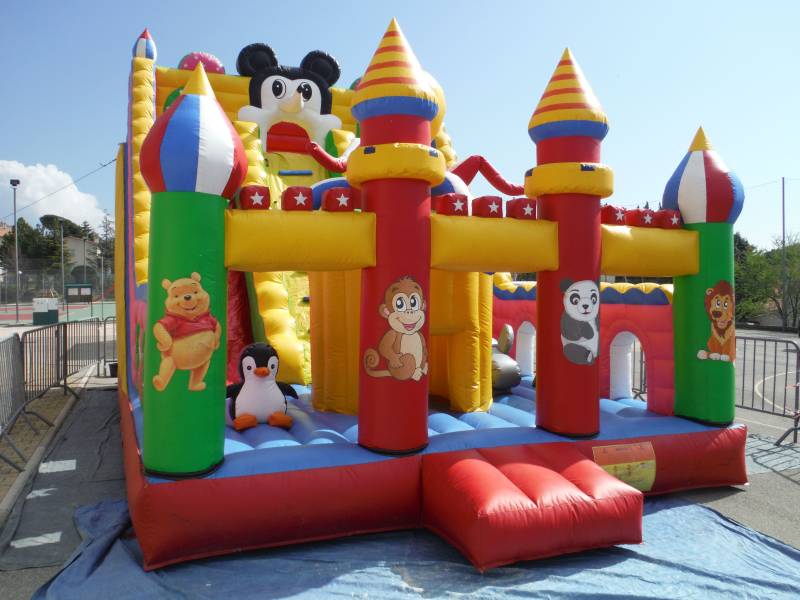 Structure gonflable Double Toboggan Kermesse