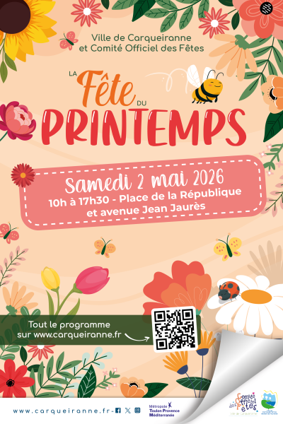 affiche fête du printemps Carqueiranne