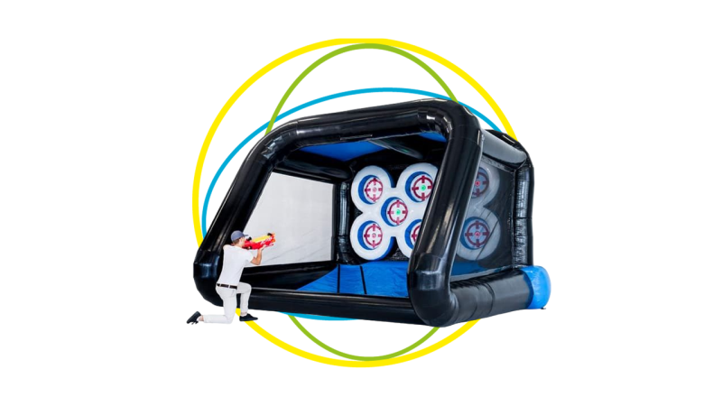 Structure gonflable sportive ARENE COMBI SPORT IPS pour animation à Toulon, Marseille et Aix en provence