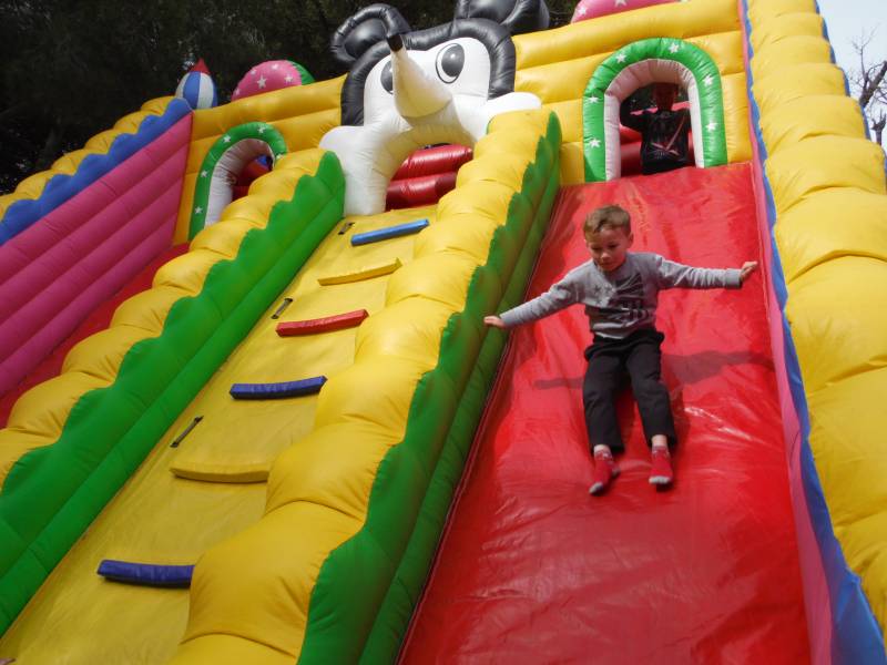 Structure gonflable Double Toboggan Kermesse