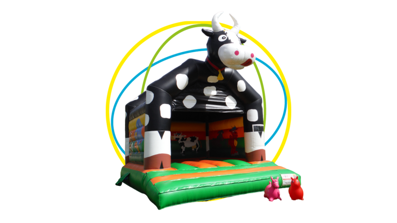 Château gonflable La Vache à Cotignac – animation Haut-Var