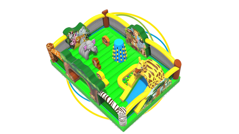 Jeu gonflable aventure Maxi Safari – animation enfants dans le Var et région PACA