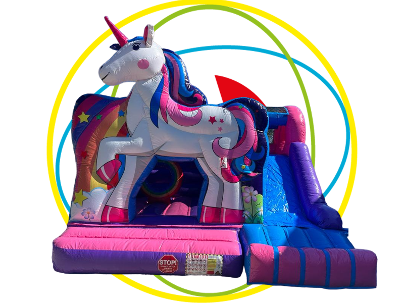 Château gonflable Combo Licorne