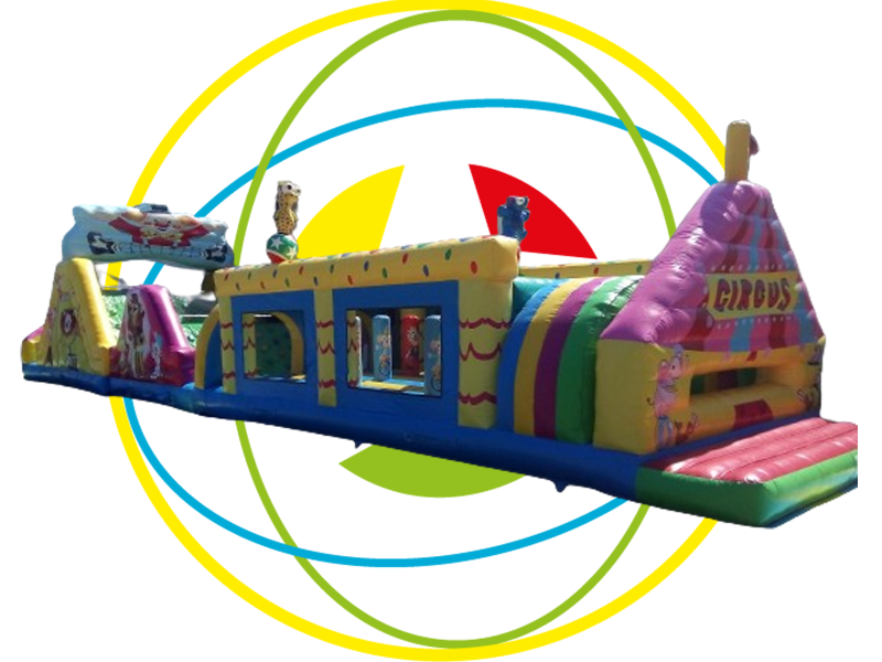 Grand parcours gonflable Circus