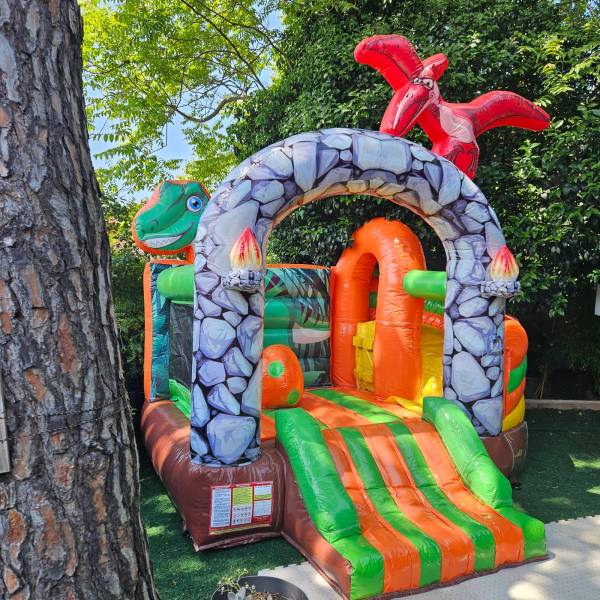 Château Gonflable COMBO DINO en location dans les bouches du Rhône et le Var en région PACA