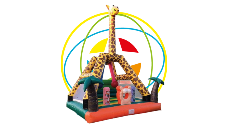Château gonflable La Girafe Salon-de-Provence – location structure gonflable enfant