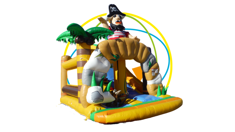 Espace gonflable pirate Villeneuve-Loubet – animation enfants Alpes-Maritimes