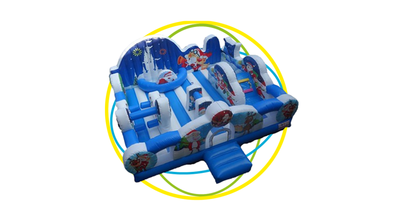 location château gonflable de noël : LE JARDIN DES NEIGES pour arbre de noël à Marseille, Nice et Avignon