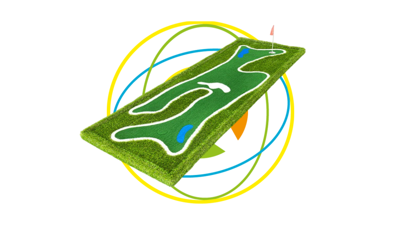 Location mini-golf mobile à Aix-en-Provence et Salon-de-Provence | Starkit Événements