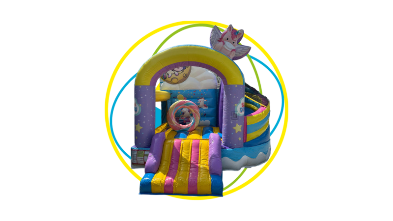 location château gonflable licorne pour anniversaire à Trets et rouset